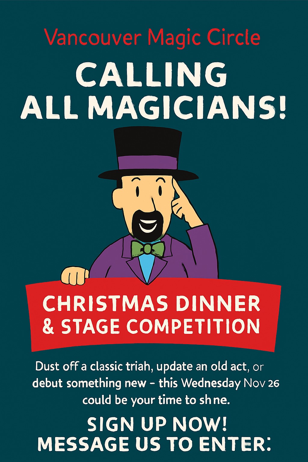 Upcoming VMC Christmas Dinner